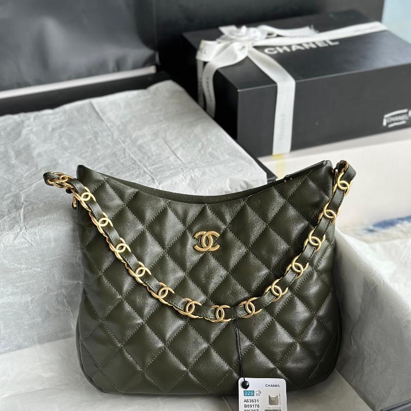 Chanel Handbags AS3631 Dark Green